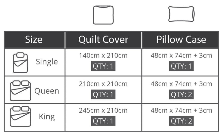 Contempo Avelin 100% Cotton Quilt Cover Set - Aussino Malaysia
